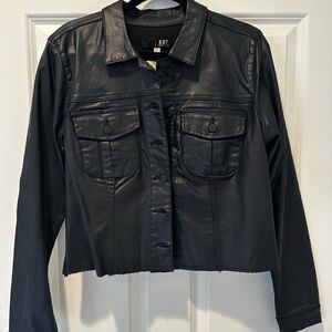 Kut from the Kloth Women's Midnight Coated Jacket, New with Tags